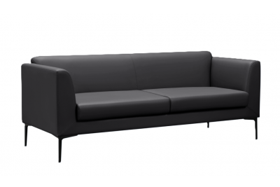 BROOK-LINE_תלת_דמוי_עור_שחור