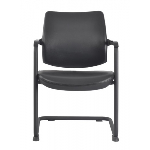 כסא אורח שחור ALFA חזית