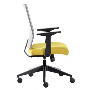 כסא עבודה אפור צהוב PIXEL